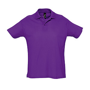MENS POLO SHIRT SUMMER II, DARK PURPLE, L