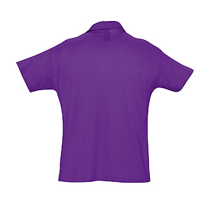 MENS POLO SHIRT SUMMER II, DARK PURPLE, L