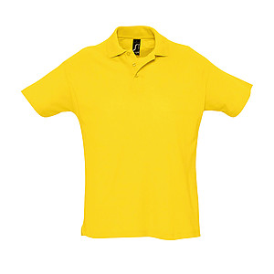 MENS POLO SHIRT SUMMER II, GOLD, L