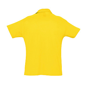MENS POLO SHIRT SUMMER II, GOLD, L