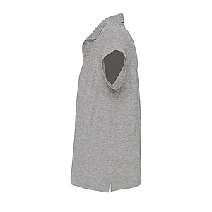 MENS POLO SHIRT SUMMER II, GREY MELANGE 2, L