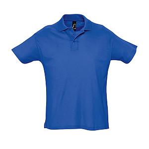 MENS POLO SHIRT SUMMER II, ROYAL BLUE, L