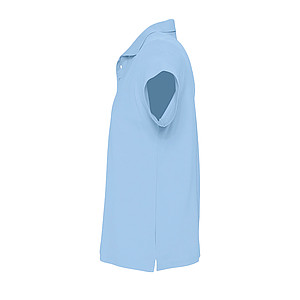 MENS POLO SHIRT SUMMER II, SKY BLUE PIQUE, L