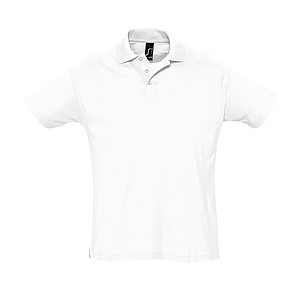 MENS POLO SHIRT SUMMER II, WHITE, M