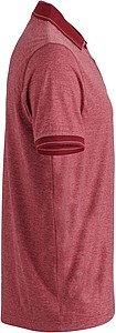 Mens polo T-shirt James Nicholson, red/dark red, M