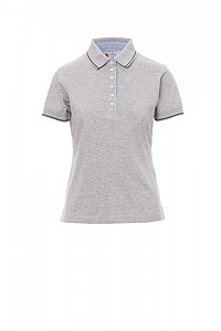 Mens polo T-shirt PAYPER LEEDS, dark grey melange/navy, L