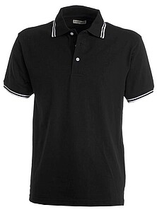 Mens polo T-shirt PAYPER SKIPPER, black/white, 5XL