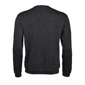 MENS ROUND-NECK SWEATSHIRT SPIDER, CHARCOAL MELANGE, M