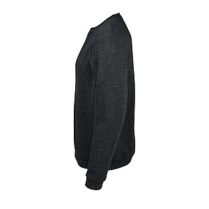 MENS ROUND-NECK SWEATSHIRT SPIDER, CHARCOAL MELANGE, M