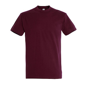 MENS ROUND NECK T-SHIRT IMPERIAL, BURGUNDY, XXL