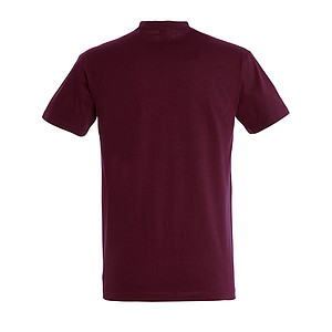 MENS ROUND NECK T-SHIRT IMPERIAL, BURGUNDY, XXL