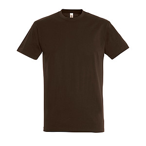 MENS ROUND NECK T-SHIRT IMPERIAL, CHOCOLATE, L