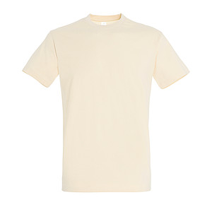 MENS ROUND NECK T-SHIRT IMPERIAL, CREAM, L