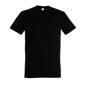 MENS ROUND NECK T-SHIRT IMPERIAL, DEEP BLACK, XL