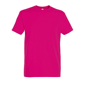 MENS ROUND NECK T-SHIRT IMPERIAL, FUCHSIA, S