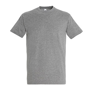 MENS ROUND NECK T-SHIRT IMPERIAL, GREY MELANGE, 3XL