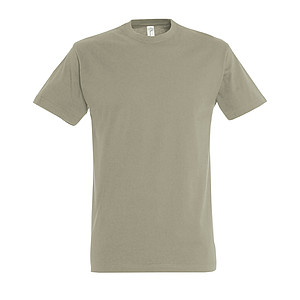 MENS ROUND NECK T-SHIRT IMPERIAL, KAKI, L