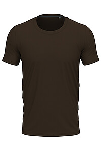 Mens STEDMAN STRETCH-T T-shirt, dark brown, size M