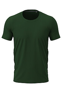 Mens STEDMAN STRETCH-T T-shirt, dark green, size M