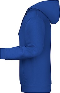 Mens sweatshirt with hoodie James Nicholson, dark roayl blue, S