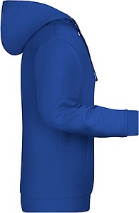 Mens sweatshirt with hoodie James Nicholson, dark roayl blue, S