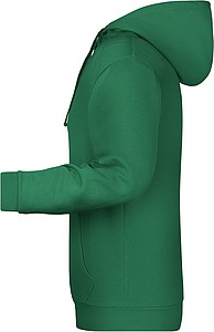 Mens sweatshirt with hoodie James Nicholson, light green, S