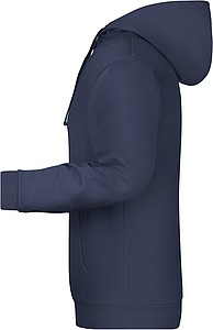 Mens sweatshirt with hoodie James Nicholson, navy, 5XL