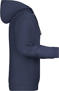 Mens sweatshirt with hoodie James Nicholson, navy, 5XL