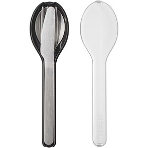 Mepal Ellipse cutlery set, solid black