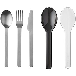 Mepal Ellipse cutlery set, solid black