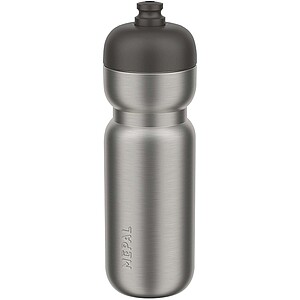 Mepal Pull 800 ml stainless steel sport bottle, solid black