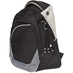 Metal 4-in-1 recycled aluminium charging cable with keychain, solid black