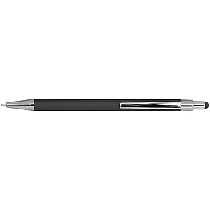 Metal ballpen with rubber coating and touch function