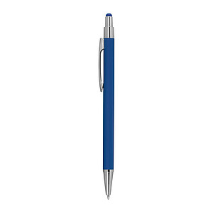 Metal ballpen with rubber coating and touch function