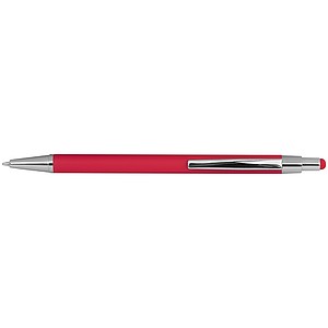 Metal ballpen with rubber coating and touch function