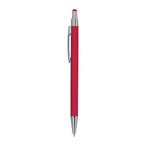 Metal ballpen with rubber coating and touch function