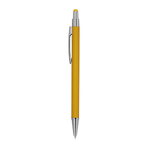 Metal ballpen with rubber coating and touch function
