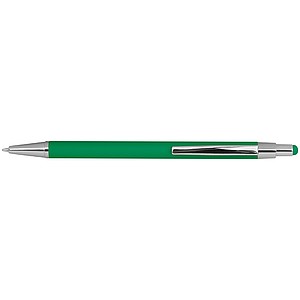 Metal ballpen with rubber coating and touch function