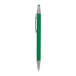 Metal ballpen with rubber coating and touch function