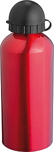 Metal drinking bottle, red