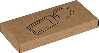 Metal key ring, grey