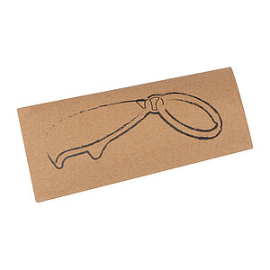 Metal key ring with bottle opener, grey