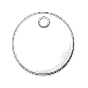 Metal keyring trolley euro token. With imitation enamel coating on the front side. Size O23,2x2,1 mm