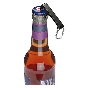 Metal Keyring with Bottle- and Canopener