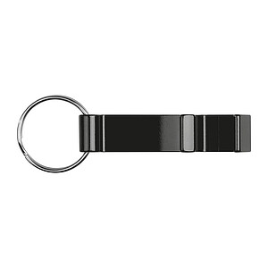 Metal Keyring with Bottle- and Canopener