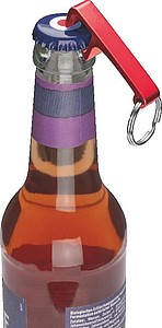 Metal Keyring with Bottle- and Canopener
