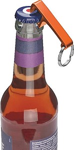Metal Keyring with Bottle- and Canopener