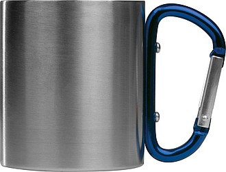 Metal mug with snap hook