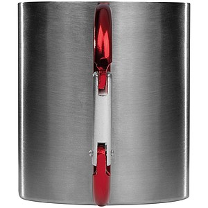 Metal mug with snap hook