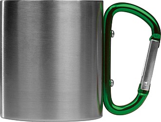 Metal mug with snap hook